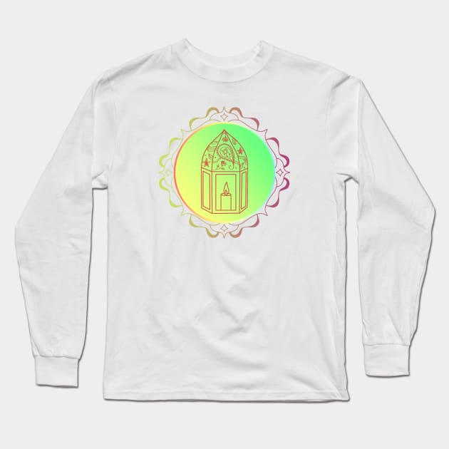 Glowing Candle Lantern Long Sleeve T-Shirt by Mazzlo Shop